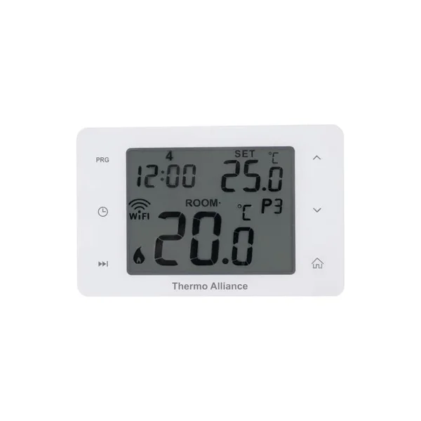 Недельный программируемый термостат Thermo Alliance ТА-2701WiFi сенсорный c WiFi