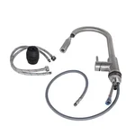 Смеситель для кухни Lidz Aria 015FL2 из нержавеющей стали с поворотным изливом, брашированный никель. (LDARI015FL2NKS43397)