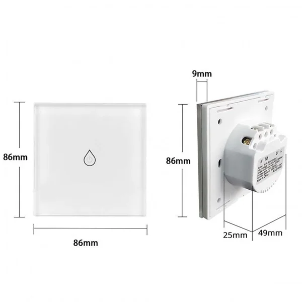 Контролер для водонагрівача Thermo Alliance WS-EU-BW з WiFi на 16А (WS-EU-BW)