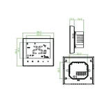 Термостат тижневий провідний Thermo Alliance термостат16ANTC BHT-3000-GBLW пластиковий з WiFi та датчиком NTC (SD00049556)
