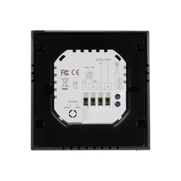 Термостат тижневий провідний Thermo Alliance термостат16ANTC BHT-3000-GBLW пластиковий з WiFi та датчиком NTC (SD00049556)