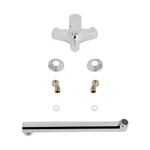 Смеситель для ванны Brinex 35C 005 из ABS-пластика хромированный с поворотным изливом 310 мм (BRIN35C005)
