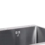 Мийка для кухні інтегрована Lidz Handmade H6050B (LDH6050BPVD43621) Brushed Black PVD 3,0/1,0 мм