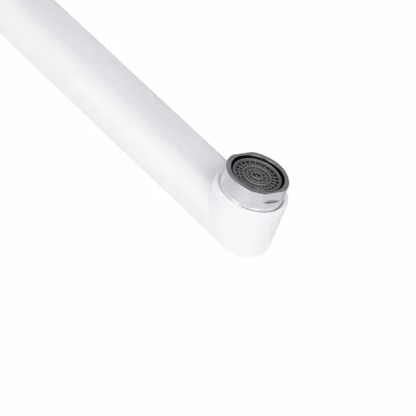 Смеситель для ванны Brinex 36W 005 пластиковый хром/белый с длинным поворотным изливом (BRIN36W005)