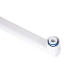 Смеситель для ванны Brinex 36W 005 пластиковый хром/белый с длинным поворотным изливом (BRIN36W005)