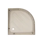 Душова кабіна з піддоном Lidz SC90x90SATMIDFR Latwa SC90×90 мм.SAT.MID.FR напівкругла, сатинова з матовим склом 4 мм (LLSC9090SATMIDFR2SET)