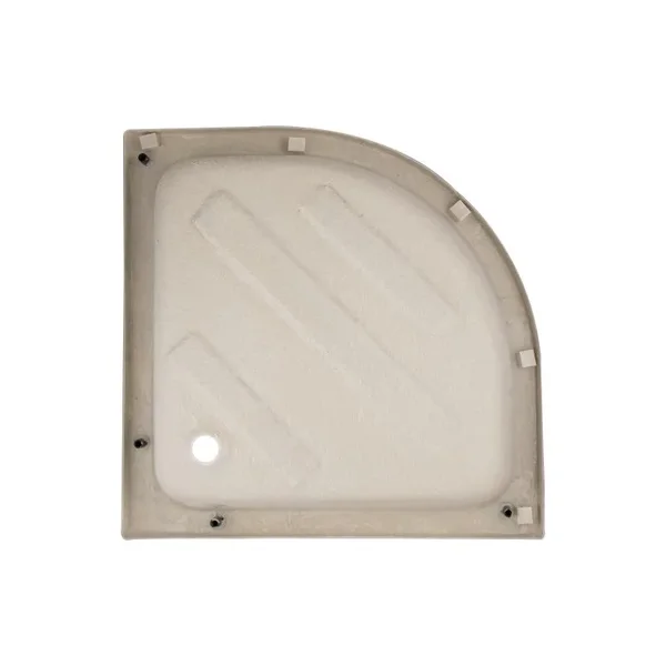 Душова кабіна з піддоном Lidz SC90x90SATMIDFR Latwa SC90×90 мм.SAT.MID.FR напівкругла, сатинова з матовим склом 4 мм (LLSC9090SATMIDFR2SET)