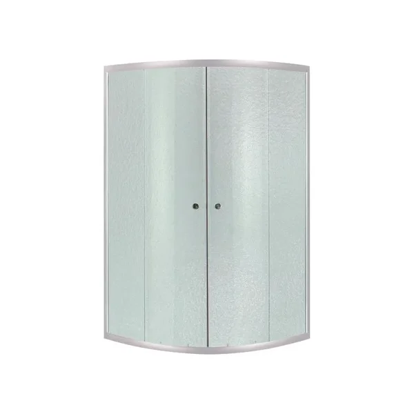 Душова кабіна Lidz SC90x90SATHIGHFR Latwa SC90×90 мм.SAT.HIGH.FR напівкругла 90x90 см, сатин, матове скло 4 мм, з високим піддоном (LLSC9090SATHIGHFR2SET)