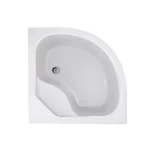Душова кабіна Lidz SC90x90SATHIGHFR Latwa SC90×90 мм.SAT.HIGH.FR напівкругла 90x90 см, сатин, матове скло 4 мм, з високим піддоном (LLSC9090SATHIGHFR2SET)