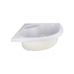 Душова кабіна Lidz SC90x90SATHIGHFR Latwa SC90×90 мм.SAT.HIGH.FR напівкругла 90x90 см, сатин, матове скло 4 мм, з високим піддоном (LLSC9090SATHIGHFR2SET)