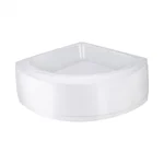 Душова кабіна Lidz SC80x80SATMIDFR Latwa SC80×80 мм.SAT.MID.FR напівкругла з середнім піддоном KAPIELKA, матове скло 4 мм, профіль сатин (LLSC8080SATMIDFR2SET)