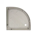 Душова кабіна Lidz SC80x80SATMIDFR Latwa SC80×80 мм.SAT.MID.FR напівкругла з середнім піддоном KAPIELKA, матове скло 4 мм, профіль сатин (LLSC8080SATMIDFR2SET)