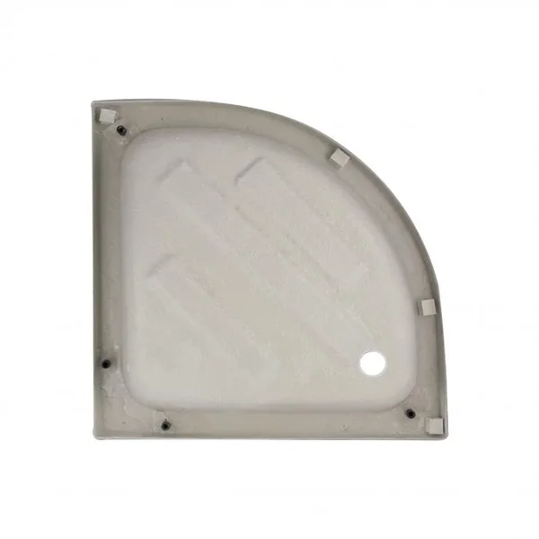 Душова кабіна Lidz SC80x80SATMIDFR Latwa SC80×80 мм.SAT.MID.FR напівкругла з середнім піддоном KAPIELKA, матове скло 4 мм, профіль сатин (LLSC8080SATMIDFR2SET)