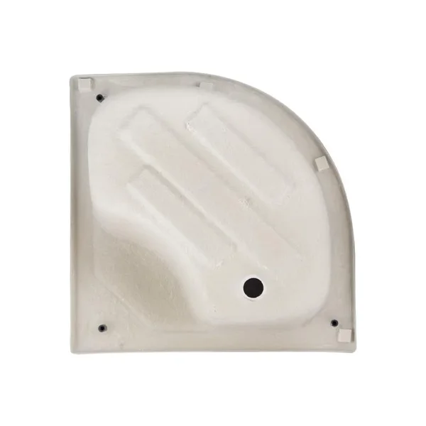 Душова кабіна Lidz SC80x80SATHIGHFR Latwa SC80×80 мм.SAT.HIGH.FR напівкругла 80x80 см сатин з матовим склом 4 мм, у комплекті з високим акриловим піддоном (LLSC8080SATHIGHFR2SET)