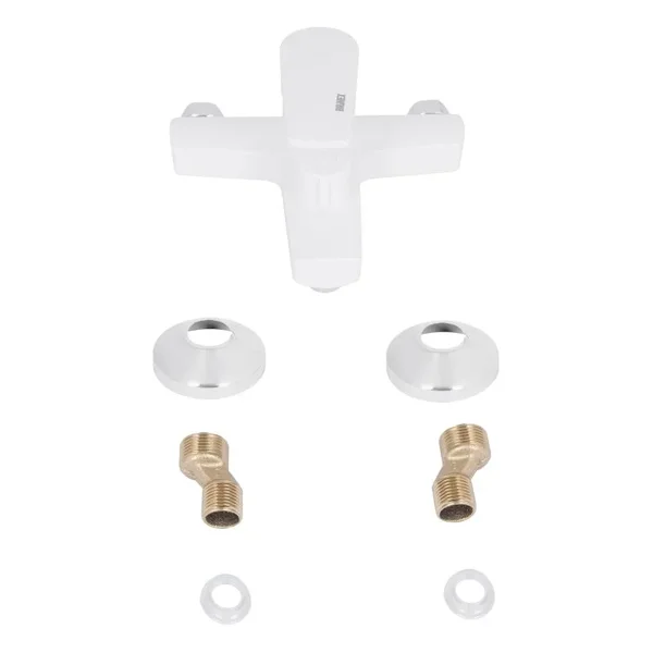 Смеситель для ванны Brinex 35W 006N пластиковый белый однорычажный (BRIN35W006N)