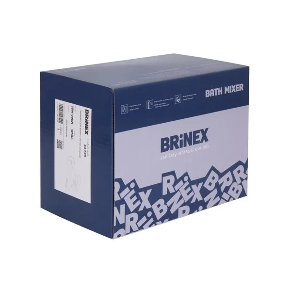 Смеситель для ванны Brinex 35W 006N пластиковый белый однорычажный (BRIN35W006N)
