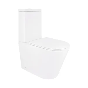 Унитаз-компакт Qtap Scorpio безободковый Ultra Quiet с сиденьем Soft-close QT14226088AW