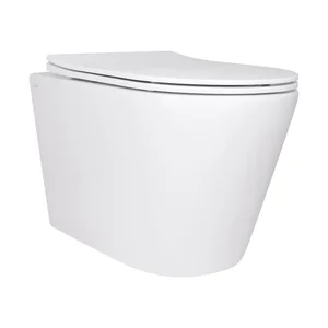 Унитаз подвесной Qtap Scorpio безободковый Ultra Quiet с сиденьем Soft-close QT14332380AW