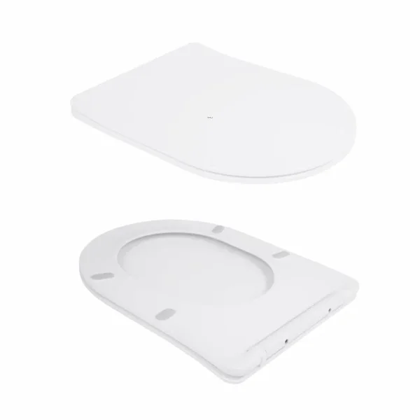 Підвісний унітаз Qtap QT14332380AW Scorpio керамічний білий, безобідковий з технологією змиву Ultra Quiet та сидінням Soft-close (QT14332380AW)