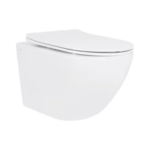 Унитаз подвесной Qtap Jay безободковый Ultra Quiet с сиденьем Soft-close QT07335177W
