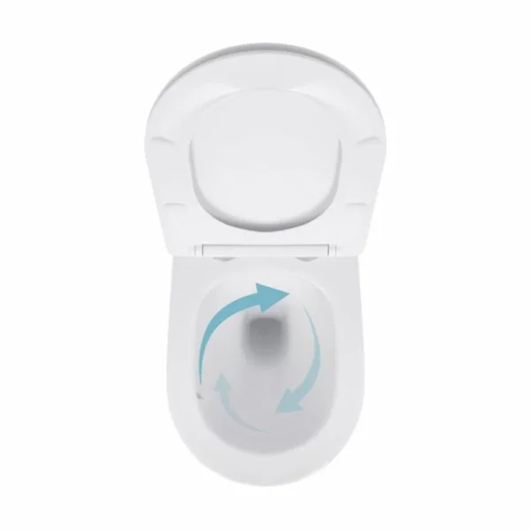 Унітаз підвісний Qtap QT07335177W Jay білий безобідковий з сидінням Soft-close та безшумним змивом Ultra Quiet (QT07335177W)