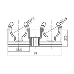 Кріплення PPR Thermo Alliance 25 подвійне