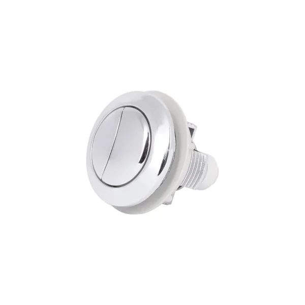 Сливной механизм Lidz LT02 пластиковый с хромированной кнопкой, двухрежимный 3/6 л, без клапана (LT02)