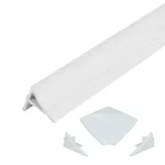 Набор декоративных планок Qtap 2x2м Water Cover WCS032 из белого ABS пластика для поддона и ванны 2х2 м с соединением и колпачками (WCS032)