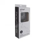 Лейка для ручного душа Qtap Rucni QTRUCA145S1GRP пластиковая графитовая прямоугольная 145×90 мм, 3 режима (QTRUCA145S1GRP)