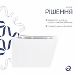 Унітаз підвісний Qtap Crow безобідковий з сідінням Soft-close QT05335171W