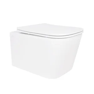 Унитаз подвесной Qtap Crow безободковый с сиденьем Soft-close QT05335171W