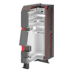 Твердотопливный котел Thermo Alliance Vulcan V 4.0 SF 18 стальной четырехходовой (VSF18V40)