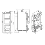 Твердотопливный котел Thermo Alliance Vulcan V 4.0 SF 18 стальной четырехходовой (VSF18V40)