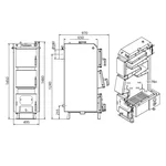 Твердотопливный котел Thermo Alliance Vulcan V 4.0 SF 20 со стальным теплообменником 6 мм (VSF20V40)