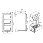 Твердотопливный котел Thermo Alliance Vulcan Plus V 4.0 VPSFW 50 стальной 50 кВт (VPSFW50V40)