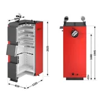 Твердотопливный котел Thermo Alliance Vulcan Plus V 4.0 VPSFW 80 стальной, мощностью 80 кВт, с теплообменником 6 мм (VPSFW80V40)