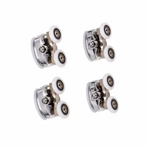 Комплект роликов Qtap SD00051389 Presto CRM 1088SP5, 1099SP5 хромированный латунный с пластиком для раздвижных дверей (SD00045265)