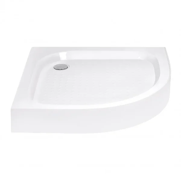 Душова кабіна Lidz SC90x90SATLOWFR Latwa SC90×90 мм.SAT.LOW.FR напівкругла сатинова з матовим склом 4 мм та низьким піддоном KAPIELKA (LLASC9090SLFSET)