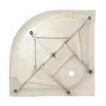 Душевая кабина Lidz Latwa SC90x90.SAT.LOW.GR, стекло тон. 4 мм + Lidz Душевой поддон KAPIELKA ST90x90x14
