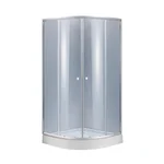 Душевая кабина Lidz Latwa SC90x90.SAT.LOW.GR, стекло тон. 4 мм + Lidz Душевой поддон KAPIELKA ST90x90x14