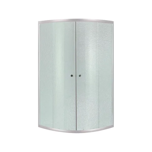 Душова кабіна Lidz SC80x80SATLOWFR Latwa SC80×80 мм.SAT.LOW.FR сатинова з матовим склом 4 мм, напівкругла 80x80 см з низьким піддоном (LLASC8080SLFSET)