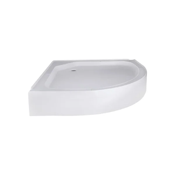Душова кабіна Lidz SC80x80SATLOWFR Latwa SC80×80 мм.SAT.LOW.FR сатинова з матовим склом 4 мм, напівкругла 80x80 см з низьким піддоном (LLASC8080SLFSET)
