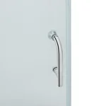 Розсувна душова кабіна Lidz SC100x80SATLOWFR Wawel SC100×80 мм.SAT.LOW.FR сатинова з матовим склом Frost 5 мм, з низьким акриловим піддоном Kapielka (LWASC10080SLFSET)