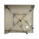Душевая кабина Lidz SC80x80SATLOWFR Wawel SC80×80 мм.SAT.LOW.FR квадратная, сатин, с матовым стеклом 4 мм и низким поддоном Kapielka (LWASC8080SLFSET)