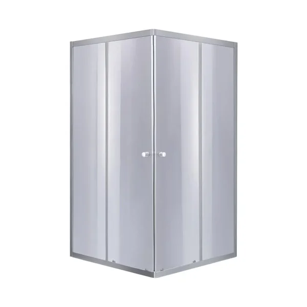 Душова кабіна з низьким піддоном Lidz SC80x80SATLOWGR Wawel SC80×80 мм.SAT.LOW.GR, квадратна, сатиновий профіль, тоноване скло 4 мм (LWASC8080SLGSET)