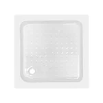 Душова кабіна з низьким піддоном Lidz SC80x80SATLOWGR Wawel SC80×80 мм.SAT.LOW.GR, квадратна, сатиновий профіль, тоноване скло 4 мм (LWASC8080SLGSET)