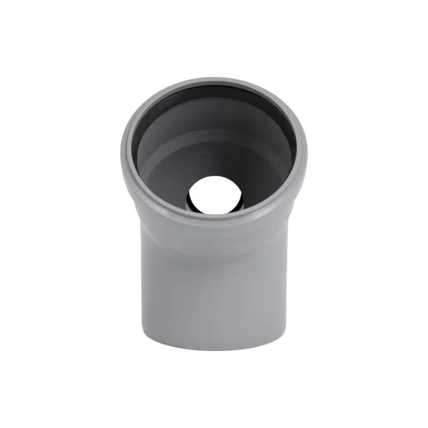 Коліно каналізаційне TA Sewage /270 /270 горизонтальне 110×45 мм+50x90 поліпропіленове сіре (EwH_110*45+50/90/270)