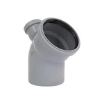 Відвід каналізаційний TA Sewage 1104550/90/135 V 110×45 мм+50/90/135 поліпропіленовий сірий вертикальний (EwV_110/45+50/90/135)