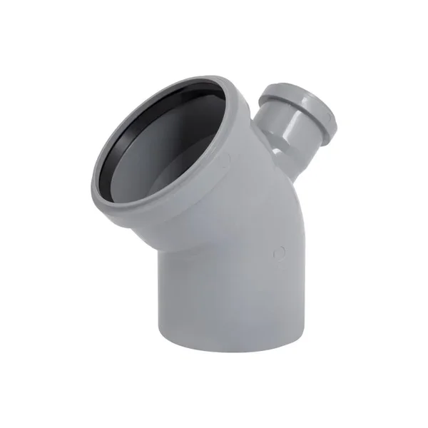 Відвід каналізаційний TA Sewage 1104550/90/135 V 110×45 мм+50/90/135 поліпропіленовий сірий вертикальний (EwV_110/45+50/90/135)
