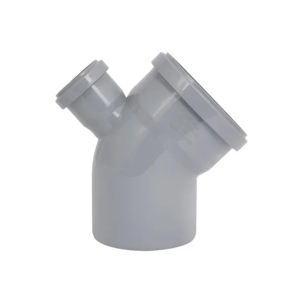 Відвід каналізаційний TA Sewage 1104550/90/135 V 110×45 мм+50/90/135 поліпропіленовий сірий вертикальний (EwV_110/45+50/90/135)